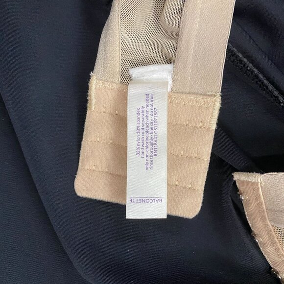 SWIM by Cacique 40DDD Floral Tankini Balconette Bra Closure Gold Tone Accents - Picture 11 of 12